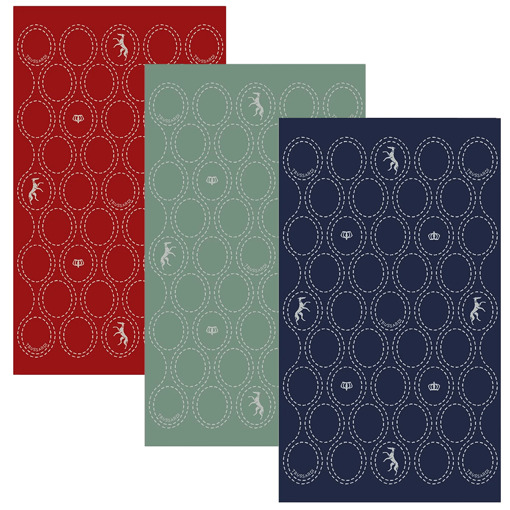 Trussardi Telo Mare in Spugna Royal Grayhound 2006665 S50 - Passarelli Biancheria