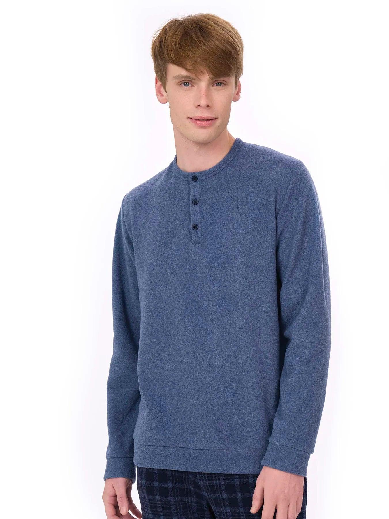 Ragno Pigiama Invernale da Uomo in Cotton Eco Pile U770N1 S42 - Passarelli Biancheria