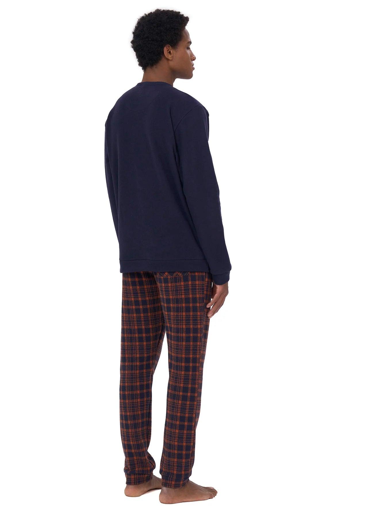 Ragno Pigiama Invernale da Uomo in Cotton Eco Pile U770N1 S42 - Passarelli Biancheria