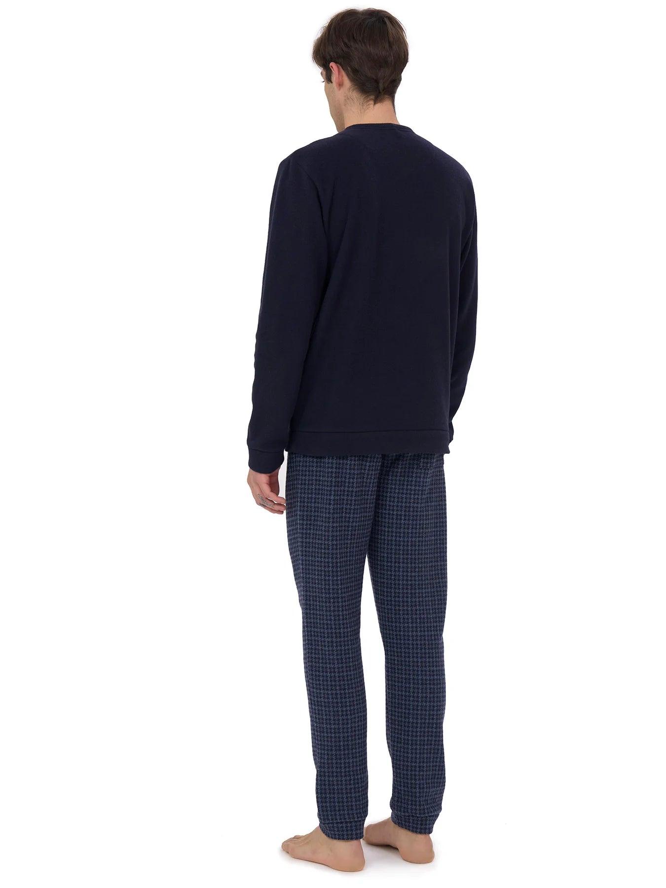 Ragno Pigiama Invernale da Uomo in Cotton Eco Pile U779NU S49 - Passarelli Biancheria