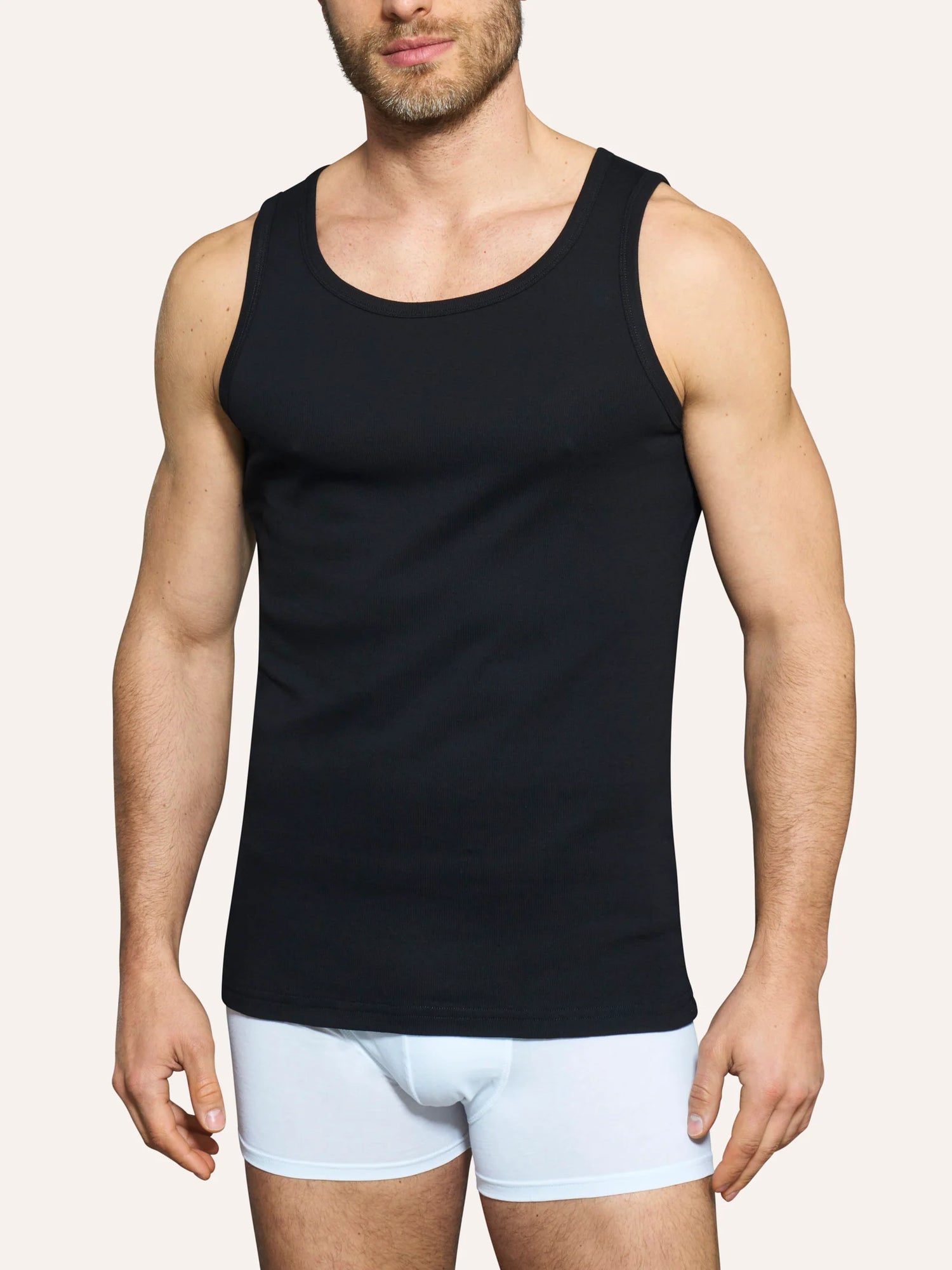 Canottiera a spalla larga in caldo cotone - Thermo Cotton U801A2 2412S12