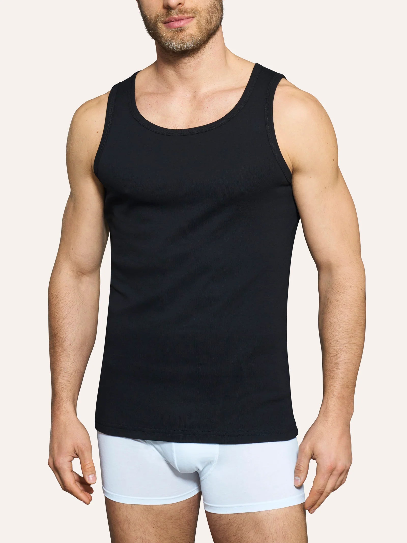 Canottiera a spalla larga in caldo cotone - Thermo Cotton U801A2 2412S12