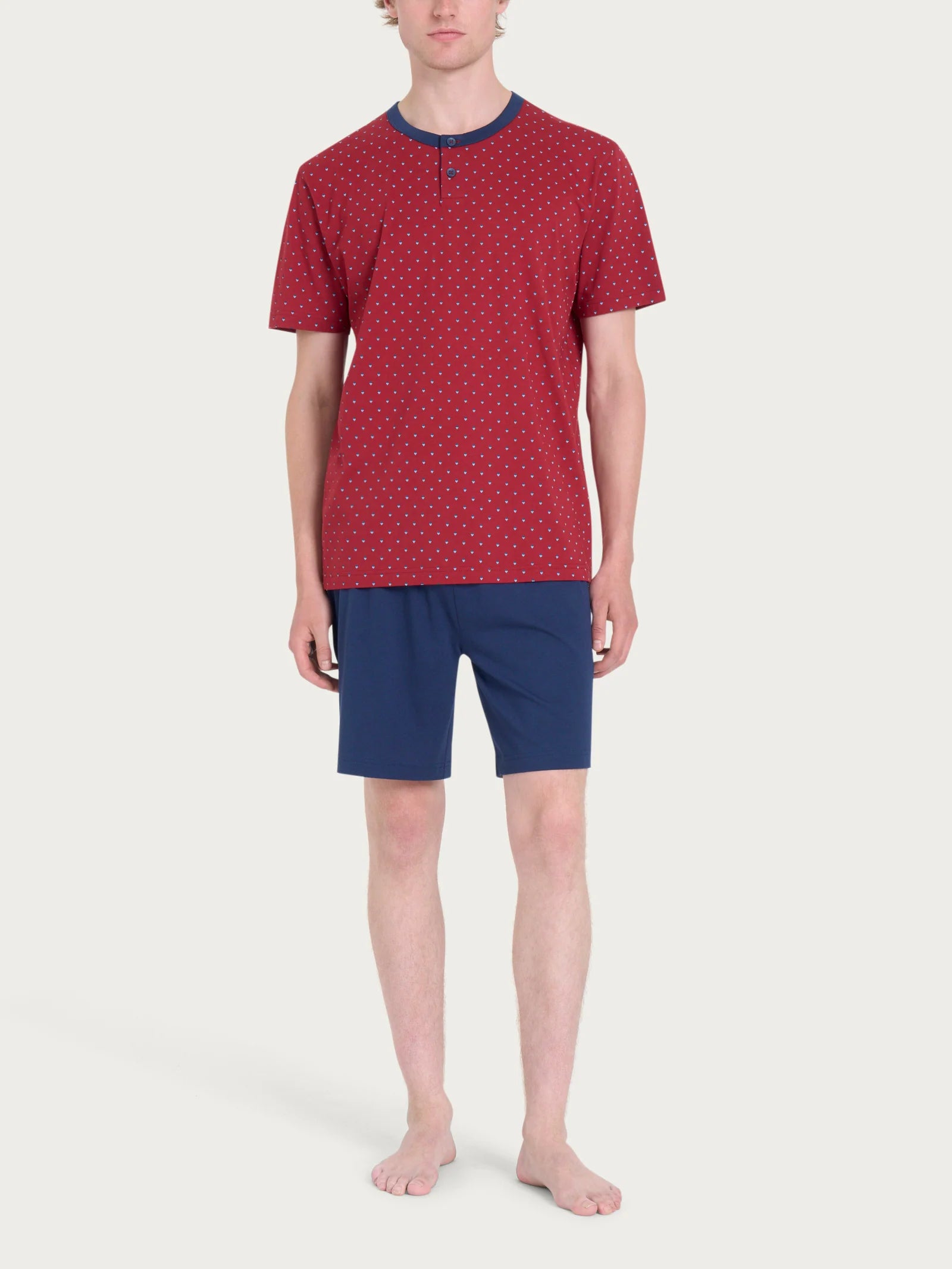 Ragno Pigiama da uomo 3 Pezzi Maniche Corte U909NT 2503S32