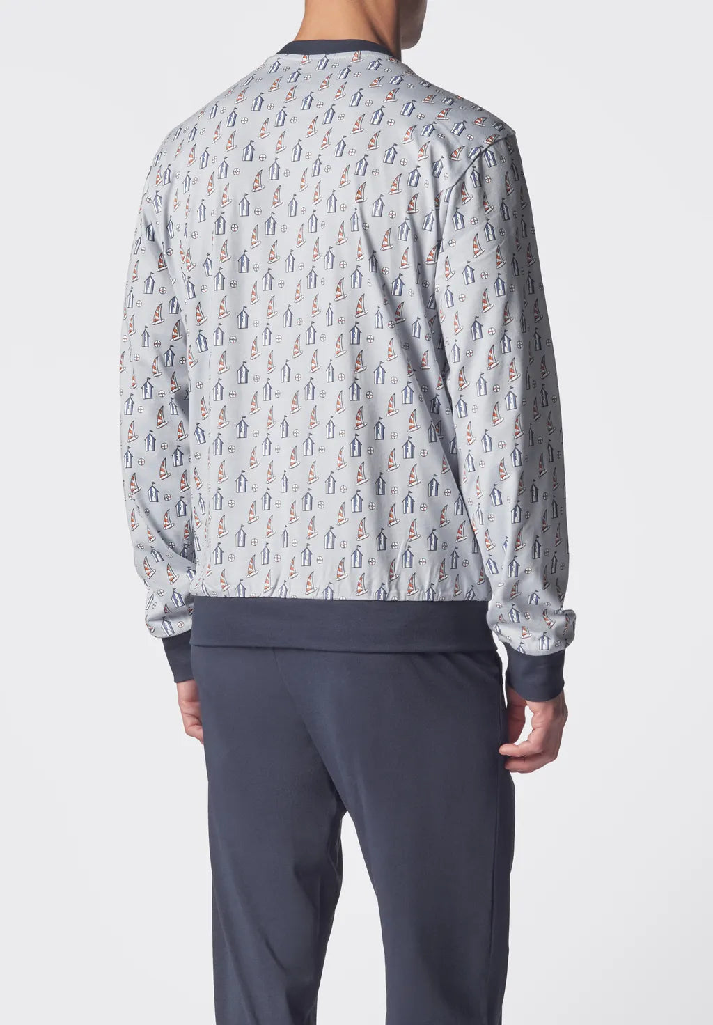 Cagi Pigiama Lungo Cotone Leggero da Uomo 4431-1077 2601S25