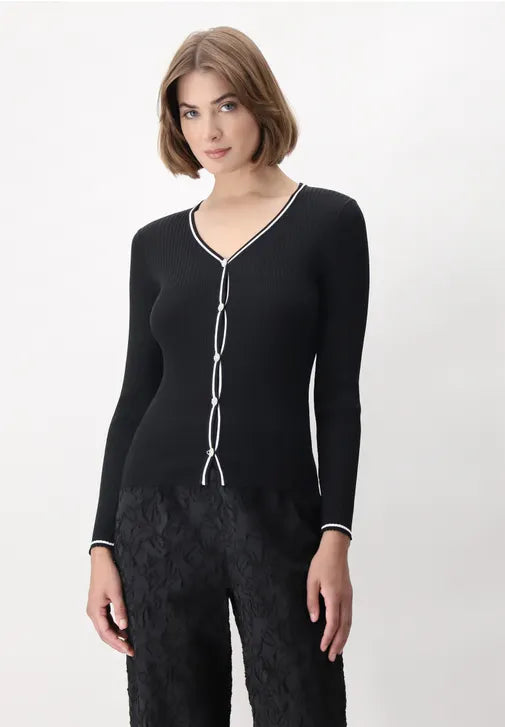 Oroblu Cardigan in Viscosa a Costine Glamour Rib VOBT67636 S74