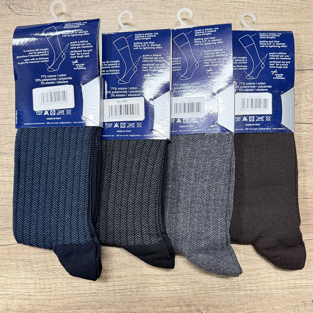 Valleverde Calzini Lunghi Fantasia in Caldo Cotone da Uomo V057 1809S80