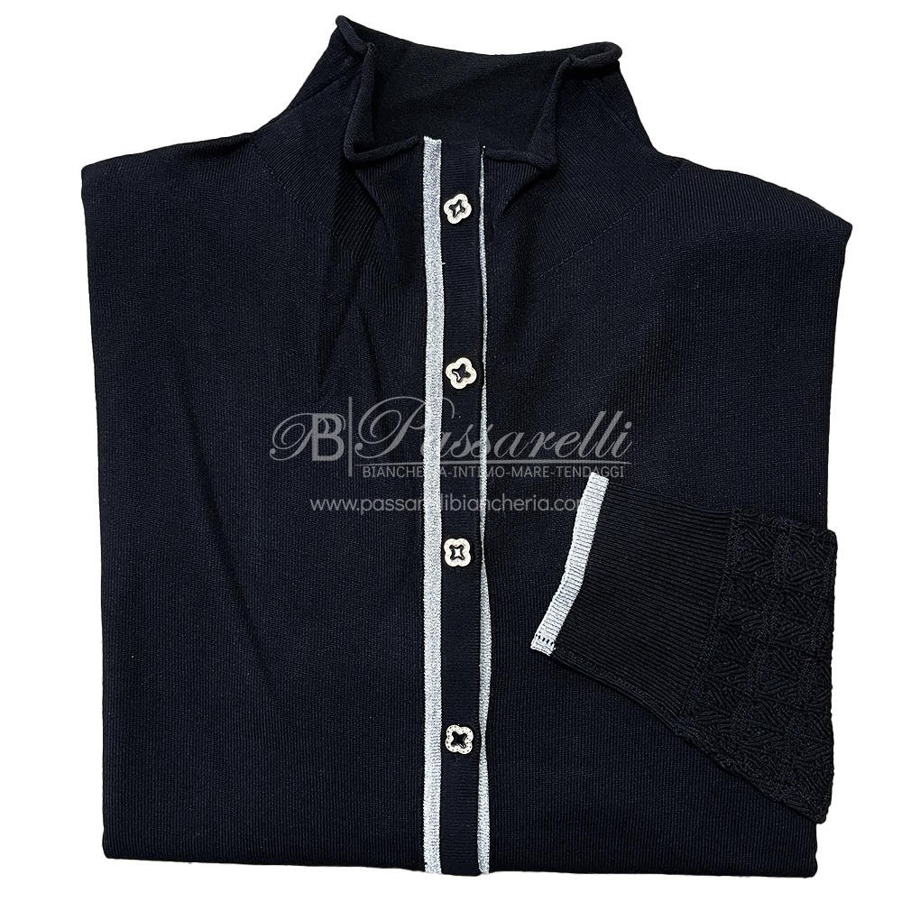 Verdissima Cardigan in Viscosa con Bottoni 2509S50