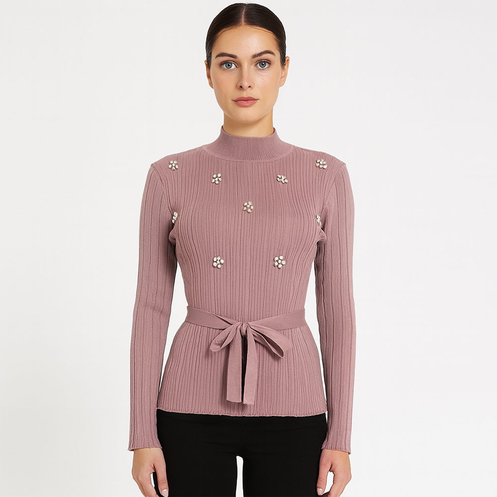 Verdissima Maglia in Viscosa collo Alto 2509S46