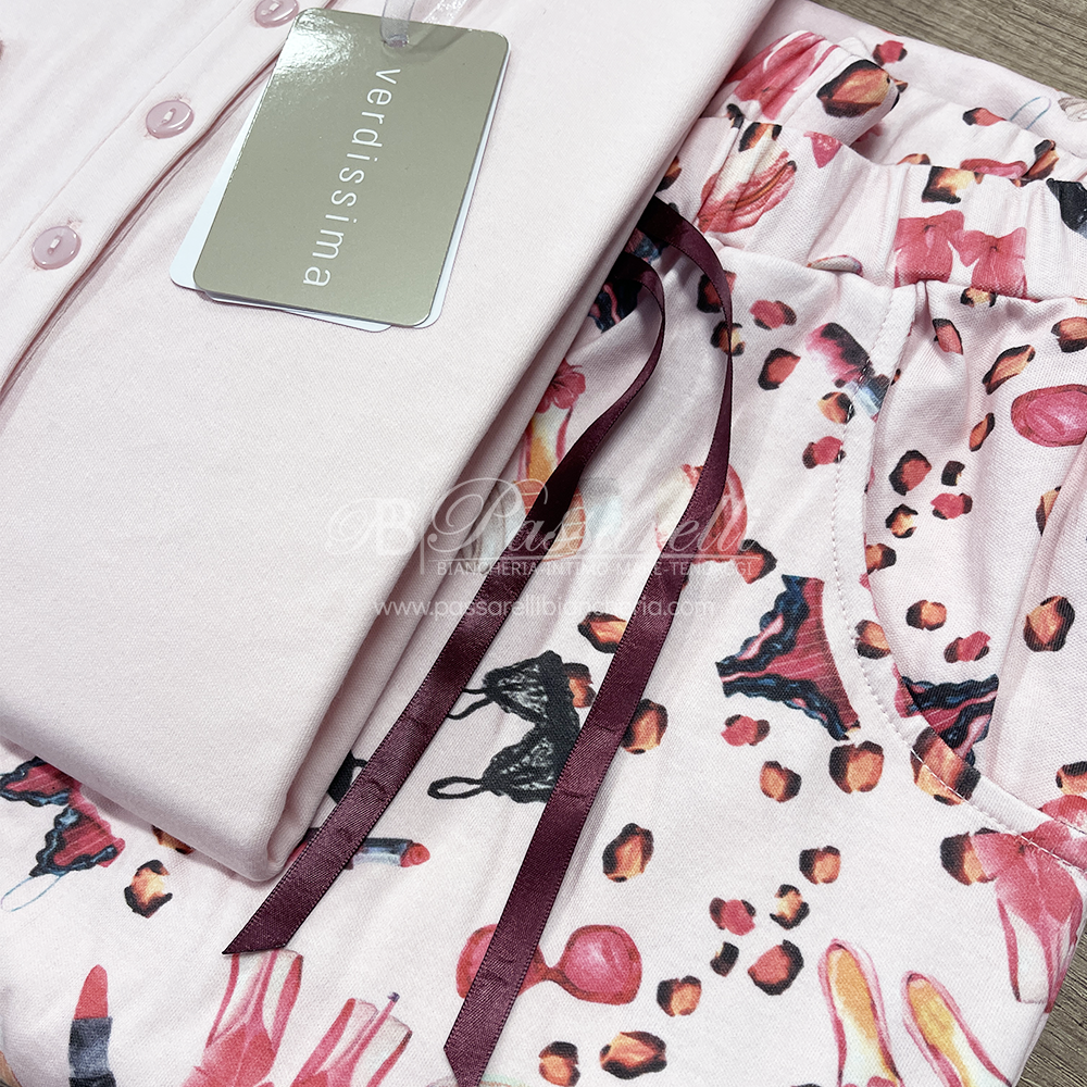 Verdissima Pigiama Caldo Cotone da Donna BL11 2509S60