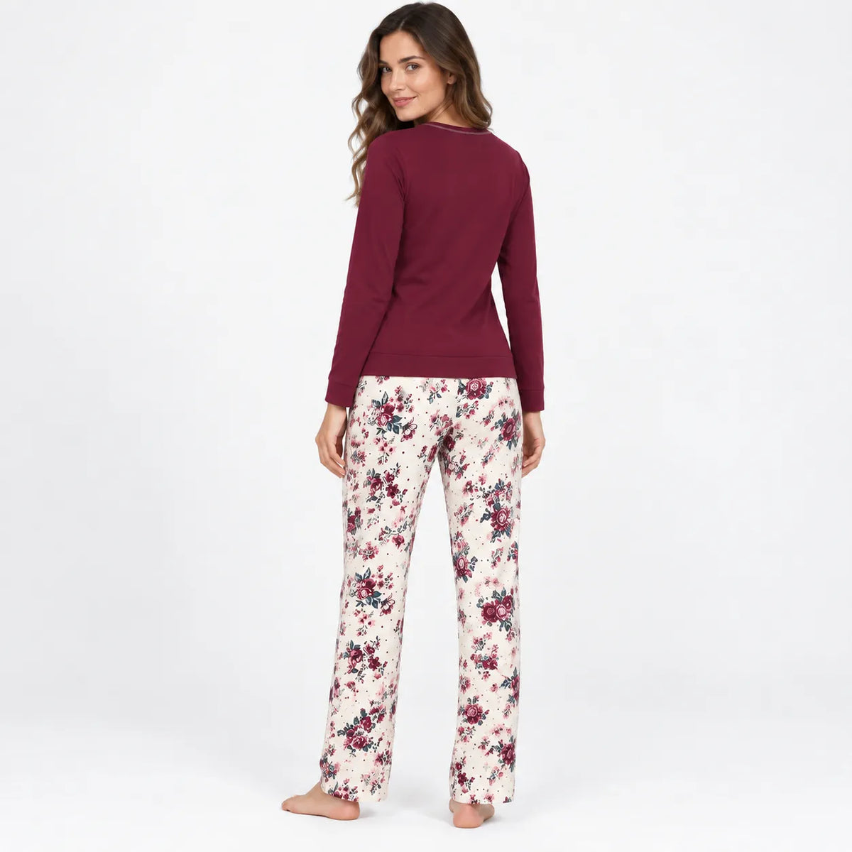 Verdissima Pigiama Caldo Cotone da Donna PL12-333