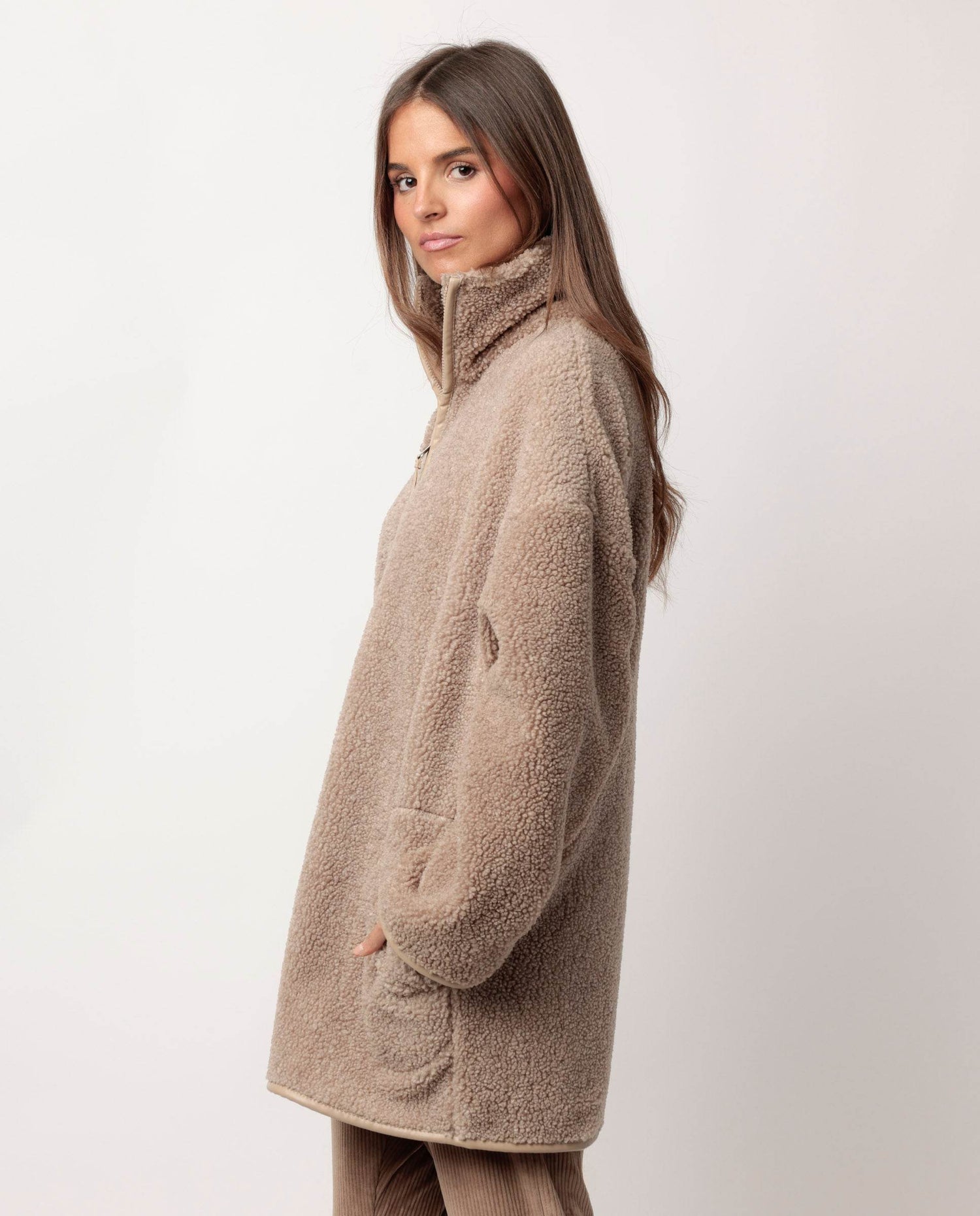 Admas Vestaglia donna invernale in pile con cerniera 67323 2511S30