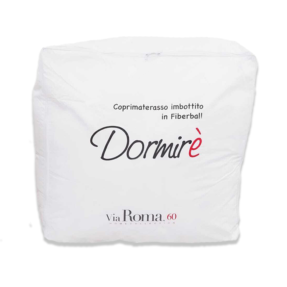 Via Roma 60 Dormirè Fiberball Topper Coprimaterasso Trapuntato - Varie Dimensioni