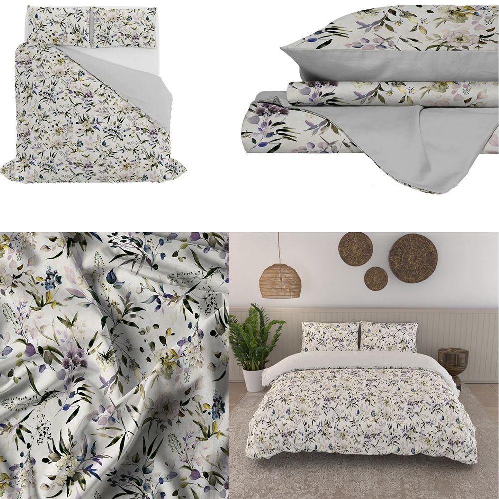 Parure Copripiumino Matrimoniale in Cotone 100% Made in Italy - Vari Disegni