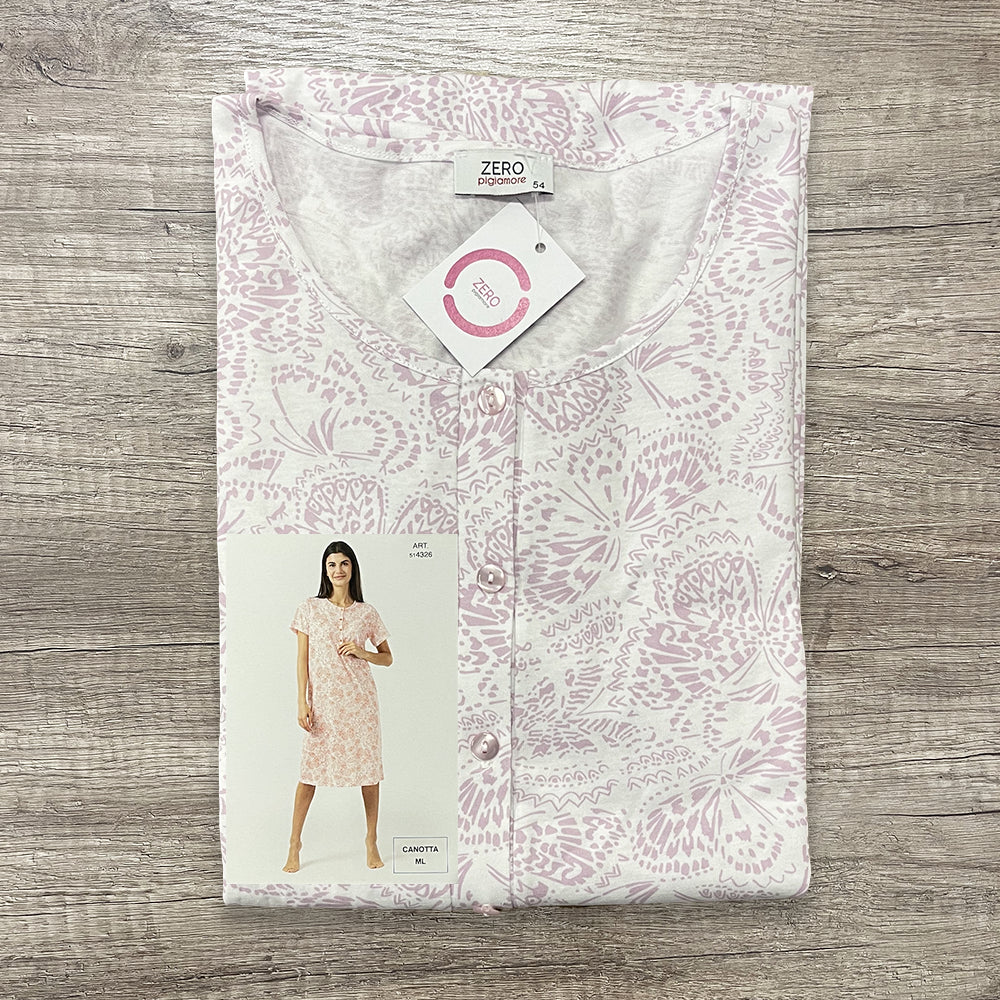 Zero Pigiamore Camicia da Notte Estiva Maniche Lunghe 4326 2503S34