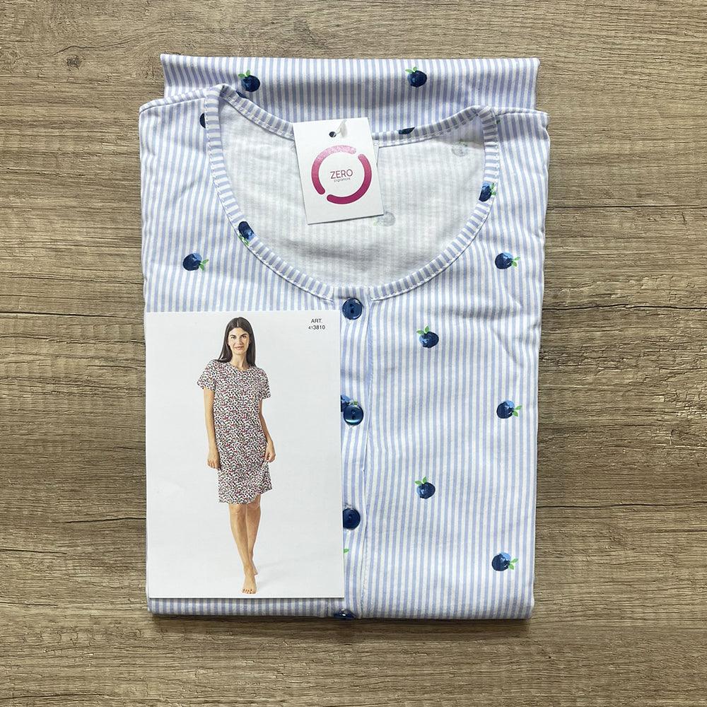 Zero Pigiamore Camicia da Notte Estiva a Maniche Corte 413810 S34 - Passarelli Biancheria