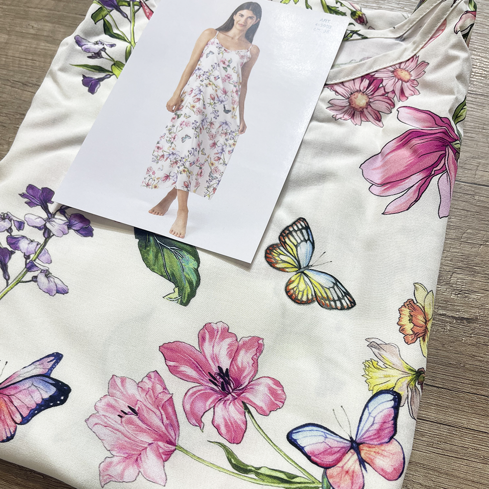 Zero Pigiamore Sottoveste in Viscosa a Spalline 413903 S43