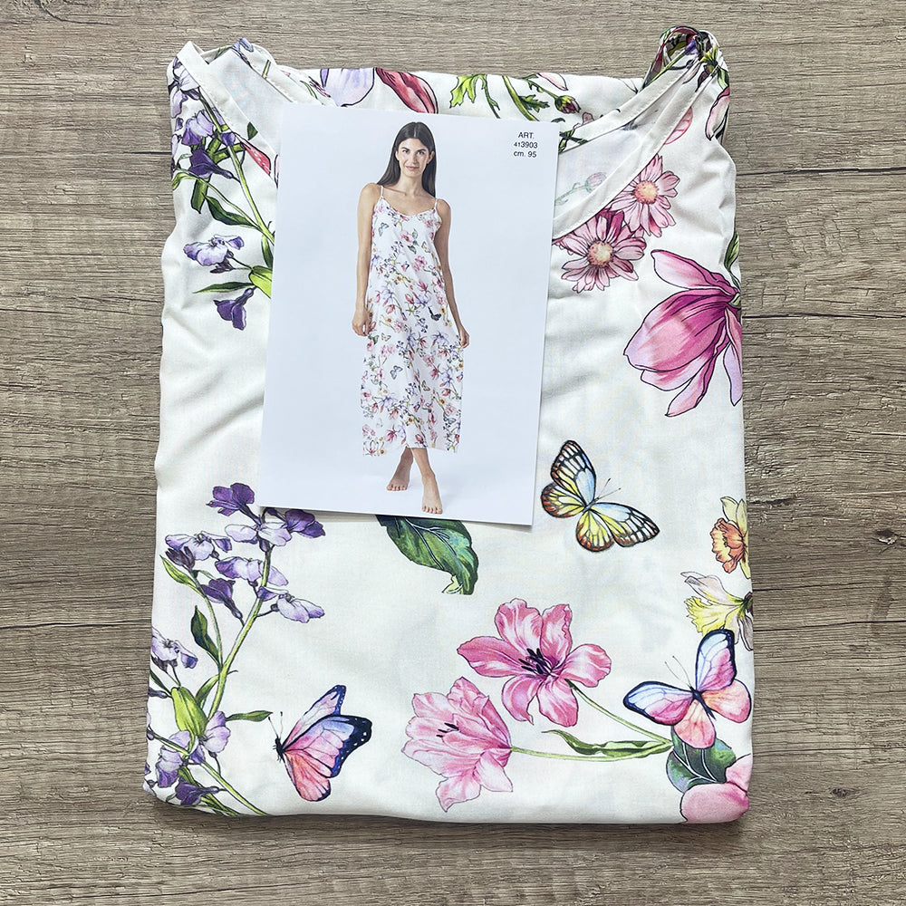 Zero Pigiamore Sottoveste in Viscosa a Spalline 413903 S43