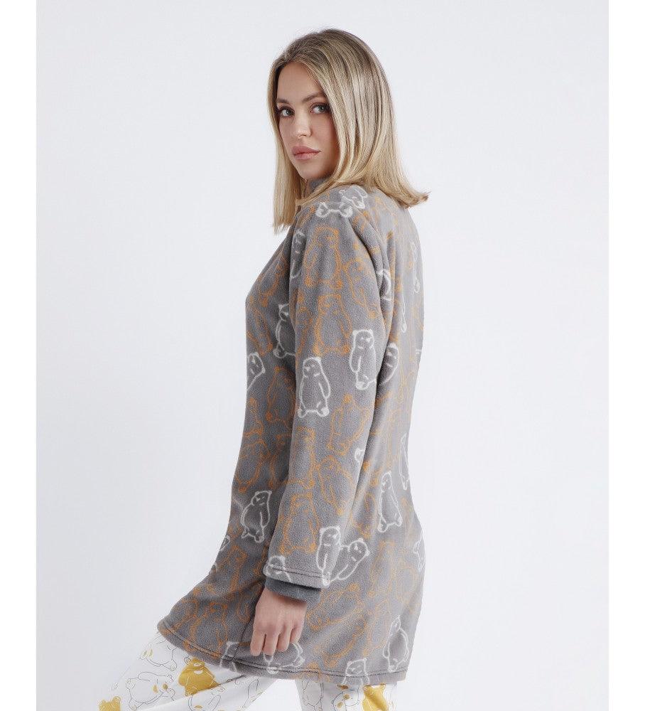 Admas Vestaglia Invernale da Donna in Pile Abbottonata 67021 S26 - Passarelli Biancheria