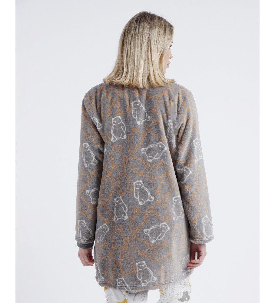 Admas Vestaglia Invernale da Donna in Pile Abbottonata 67021 S26 - Passarelli Biancheria