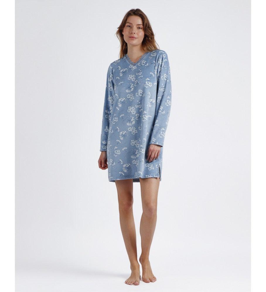 Admas Camicia da Notte Invernale Donna 61197 S25 - Passarelli Biancheria