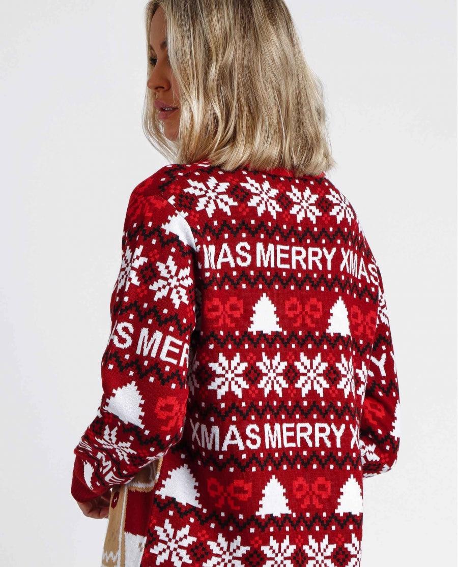 Admas Cardigan Invernale Christmas da Donna Gingerbrea S29 - Passarelli Biancheria