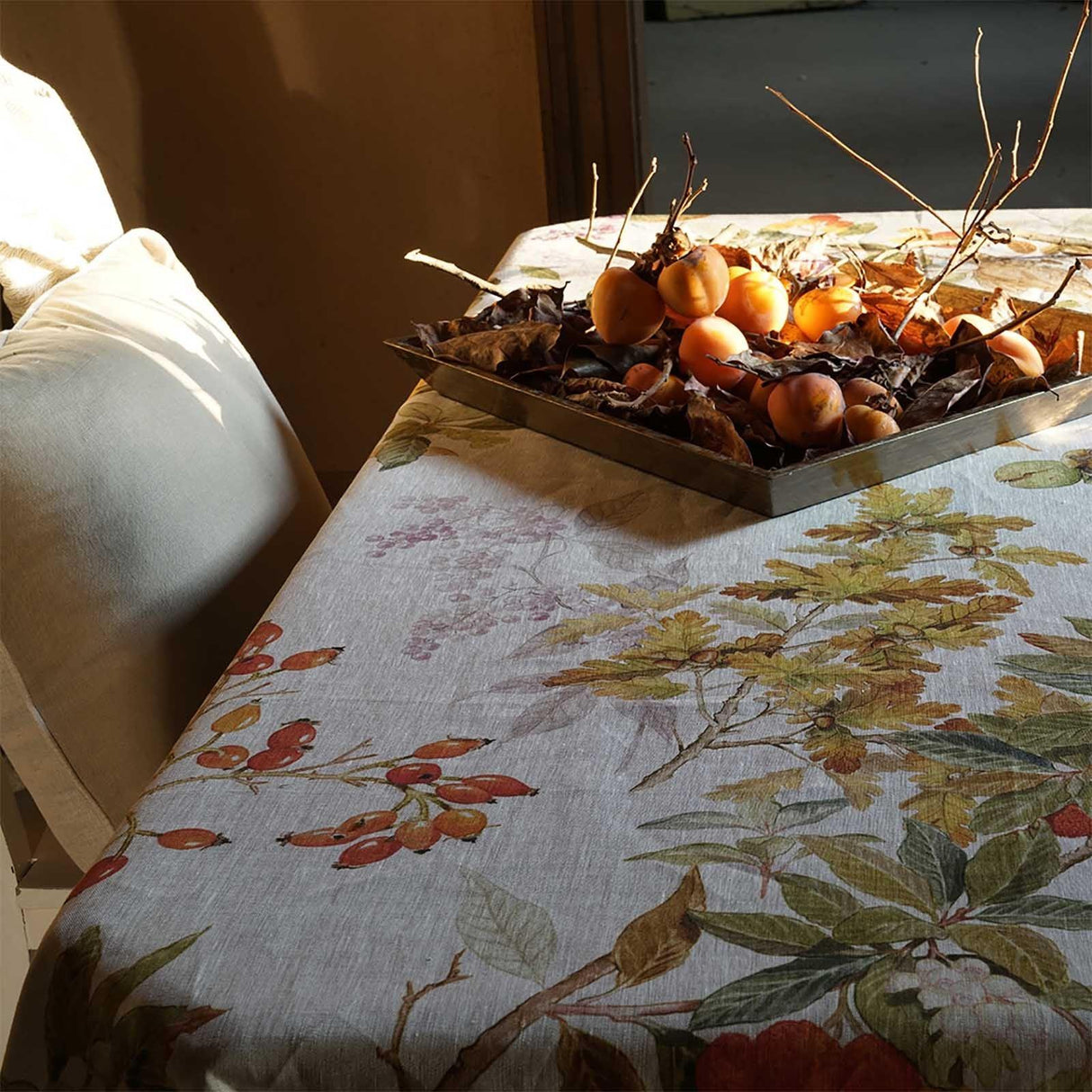 Tessitura Toscana Telerie Tovaglia da Tavola in 100% Puro lino Arbousier - Passarelli Biancheria