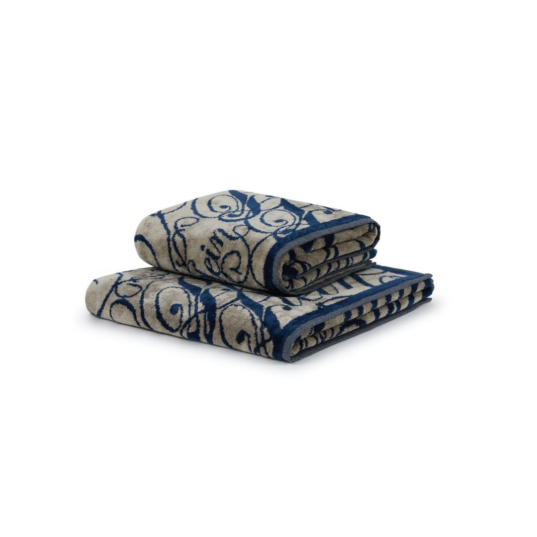 Philipp Plein Asciugamano con Ospite Script Moderno in Spugna