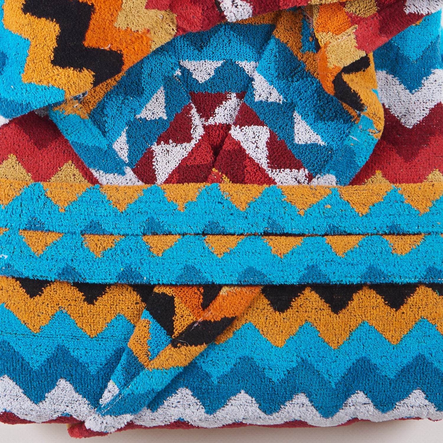 Maè Via Roma 60 Accappatoio spugna Skyline Zig Zag Unisex - S33