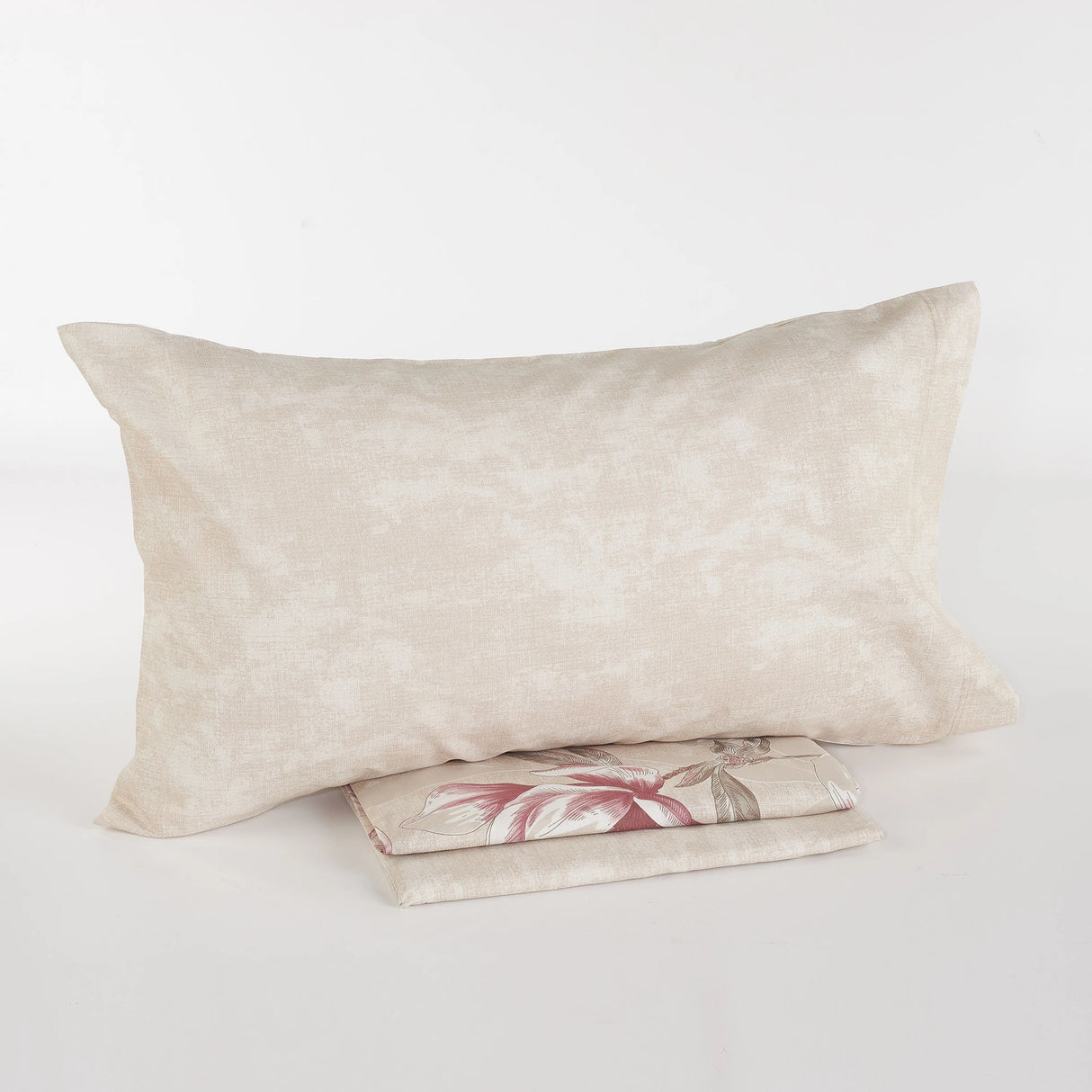 Maè Completo Lenzuola Copriletto Matrimoniale in Percalle Fiore 401 S44