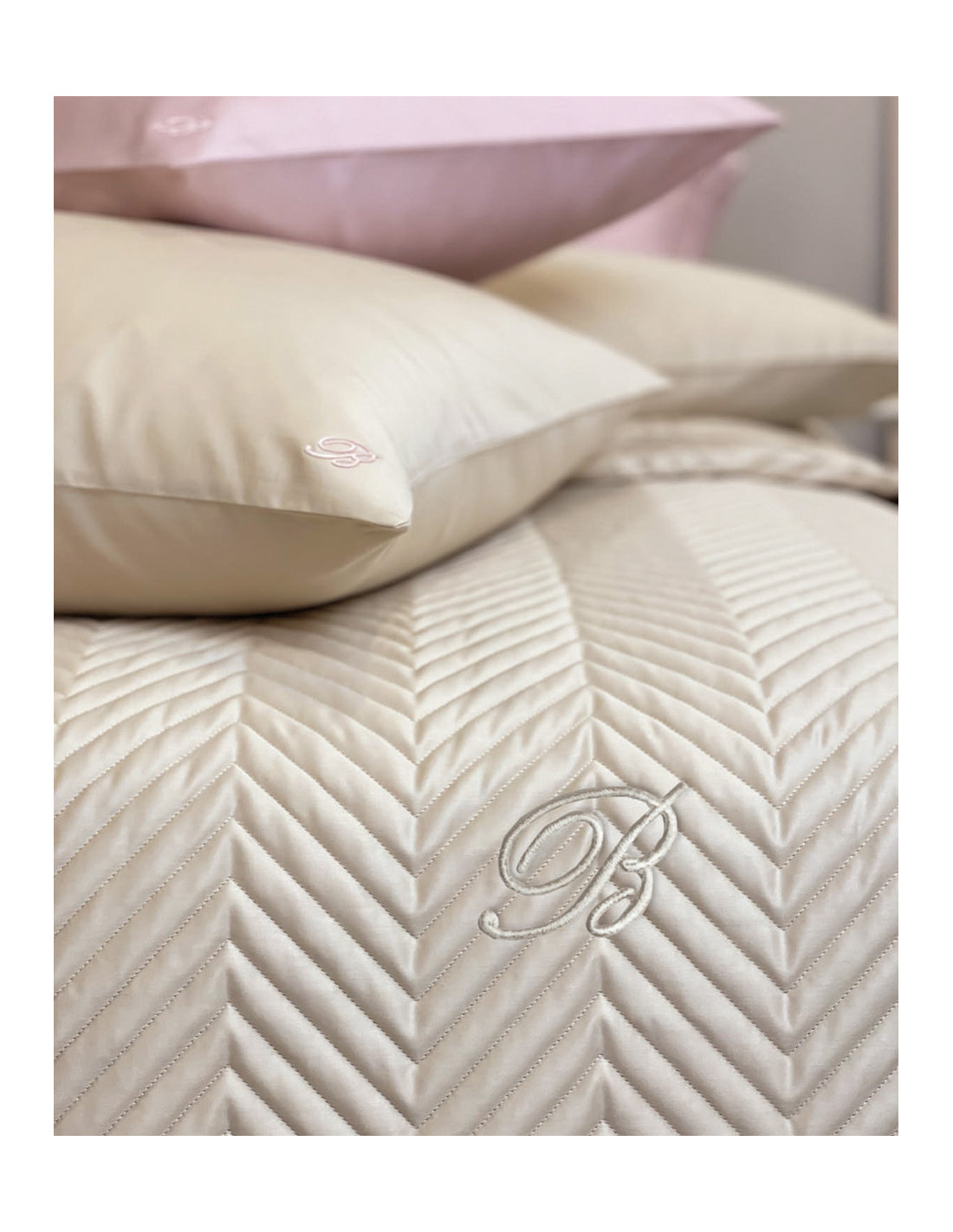 Blumarine Home Copriletto Trapuntato Matrimoniale Stile Blu 2504S206