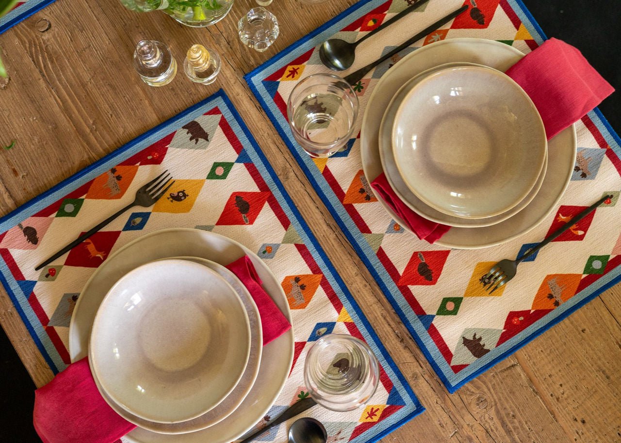 Tessitura Toscana Telerie Sottopiatto set 2 pezzi My Mat Boscolandia