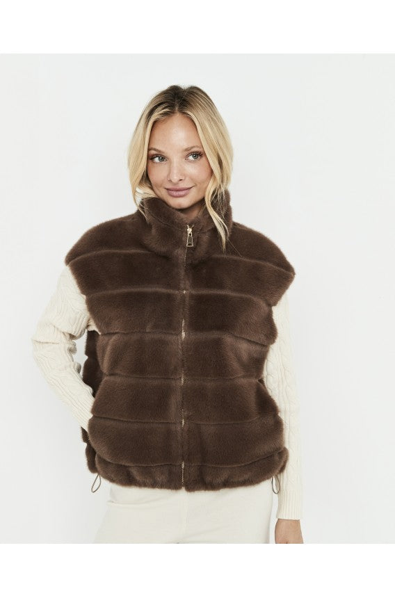 Selmark Gilet in ecopelliccia PC269