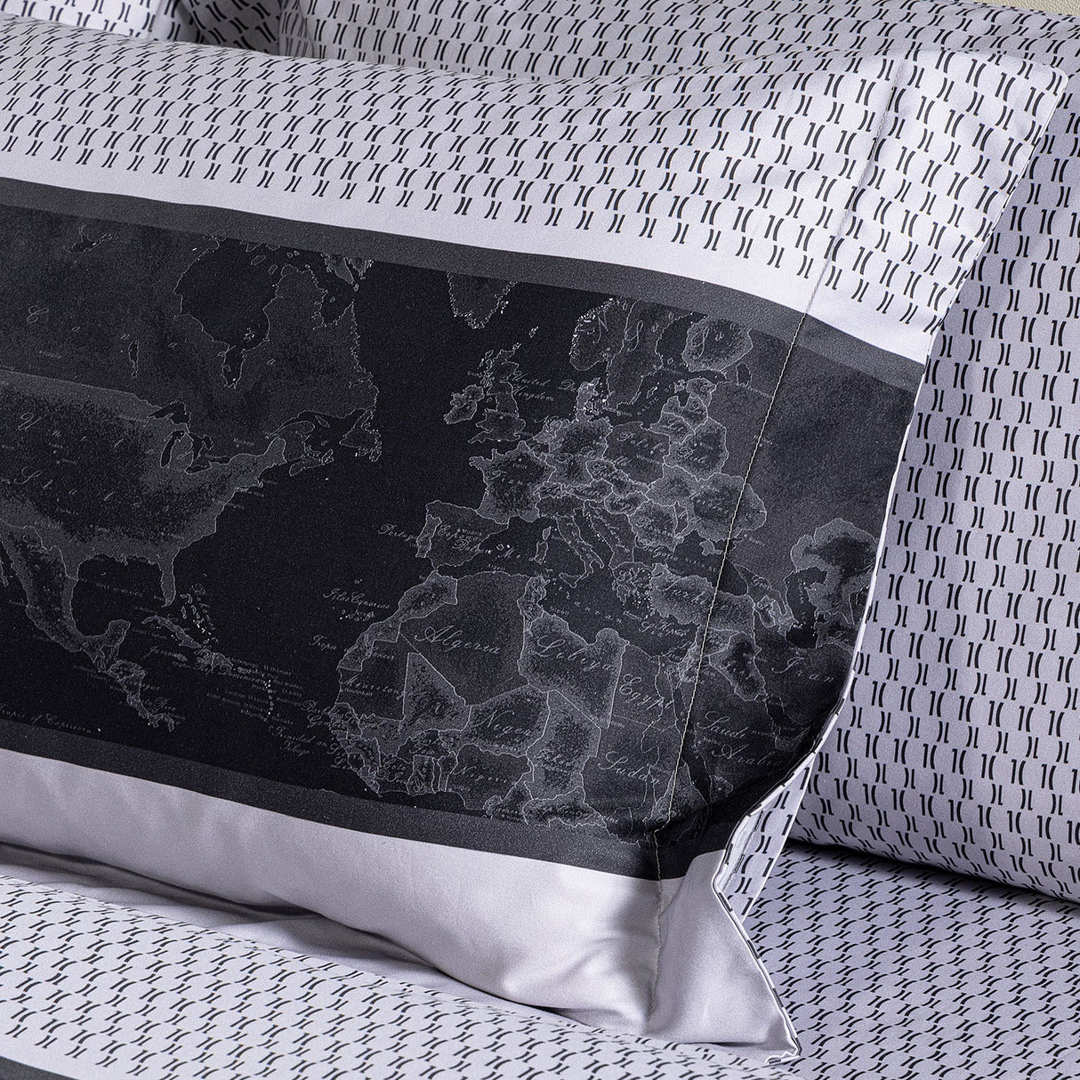 Alviero Martini Geo Night Lenzuola in Raso di cotone Matrimoniale 1015748 2602S20