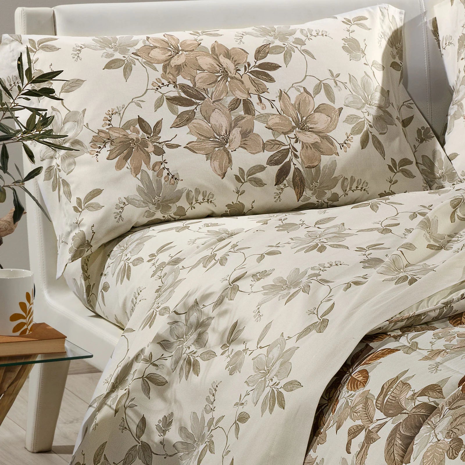 Caleffi Completo Lenzuola Matrimoniale Primanatura Loto 2504S48