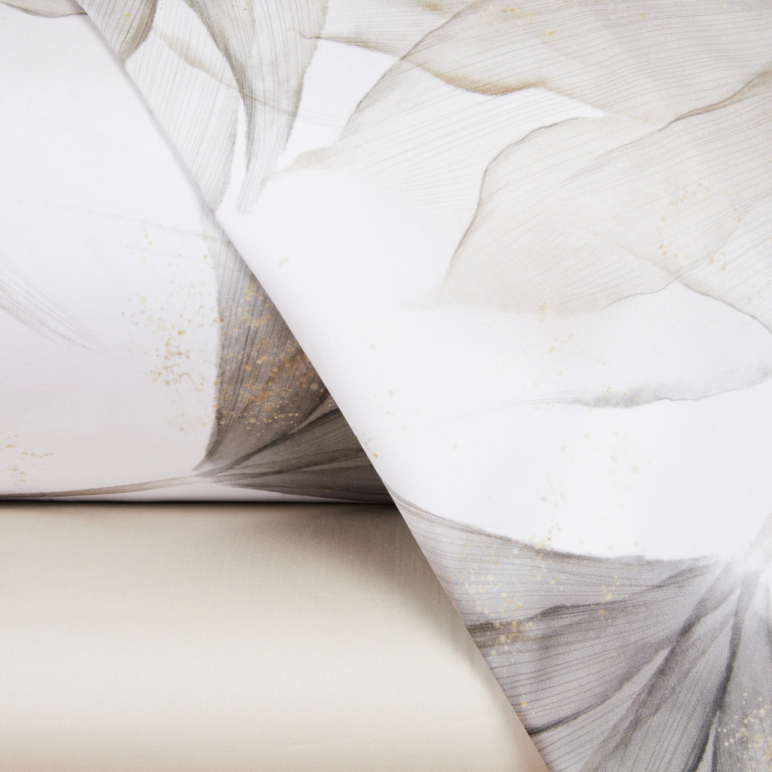 Mirabello Lenzuola Copriletto Matrimoniali in Raso di Cotone Abstract Flower