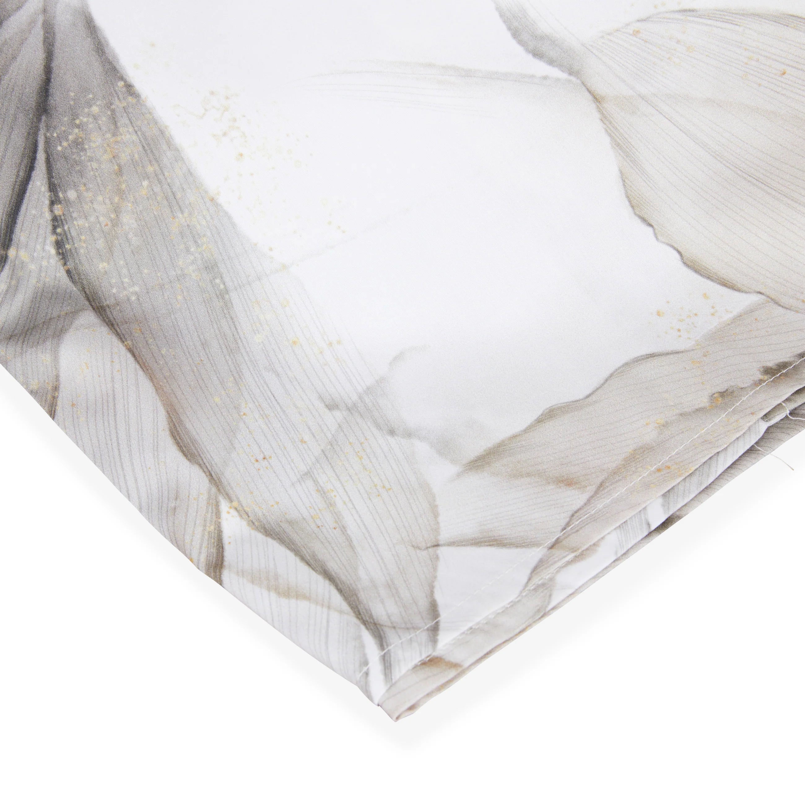 Mirabello Lenzuola Copriletto Matrimoniali in Raso di Cotone Abstract Flower