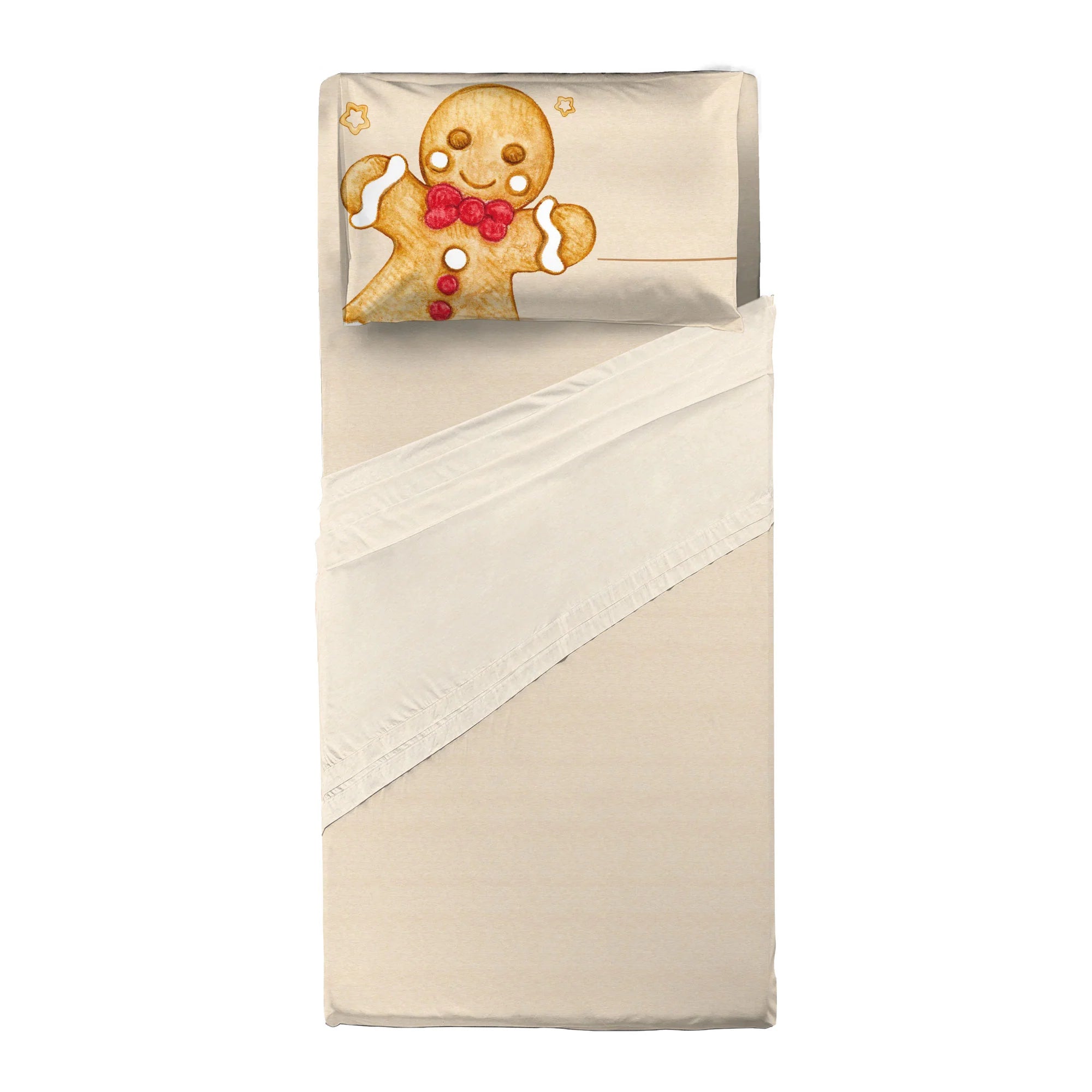 THUN® Completo Lenzuola Gingerbread 2510S - Varie Dimensioni