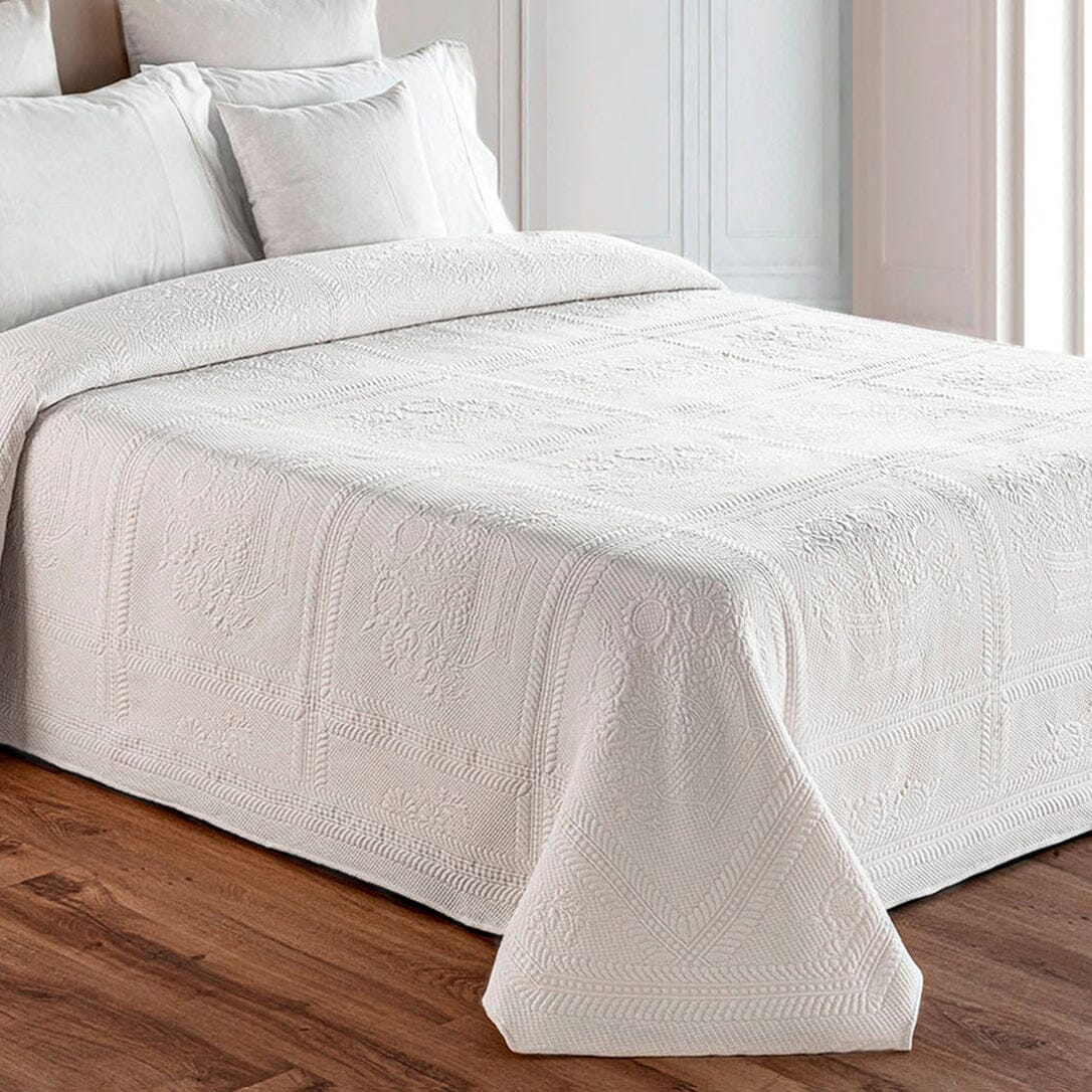 Daunex Copriletto Matrimoniale in Piquet di Cotone Jacquard - Botticelli 2505B80