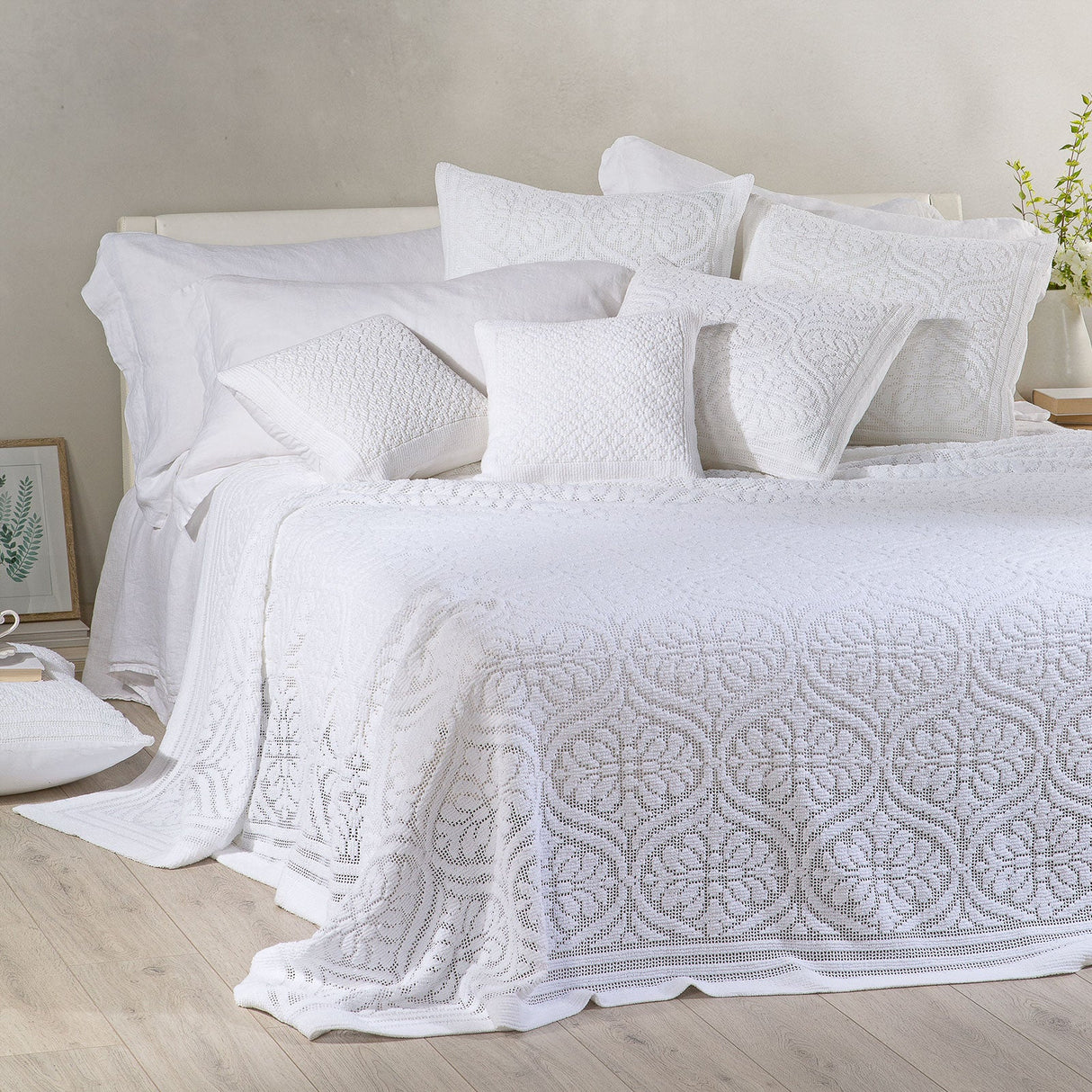 Caleffi Copriletto Estivo In Cotone Vittoria Matrimoniale Primanatura 2503S90