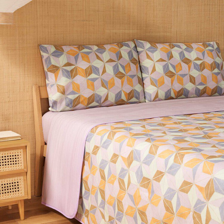 Bassetti Completo Lenzuola Matrimoniali in Cotone Arita 2504S70