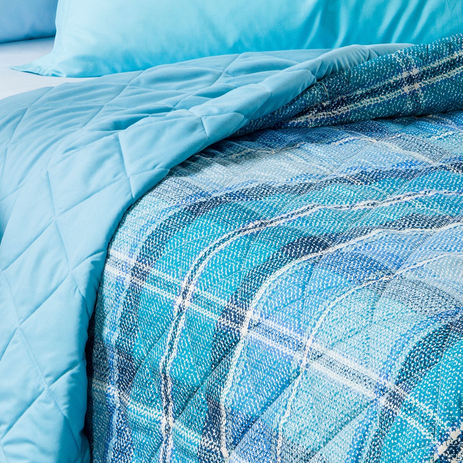 Caleffi Copriletto Trapuntato In Microfibra Hilton Singolo Modern 2603S40