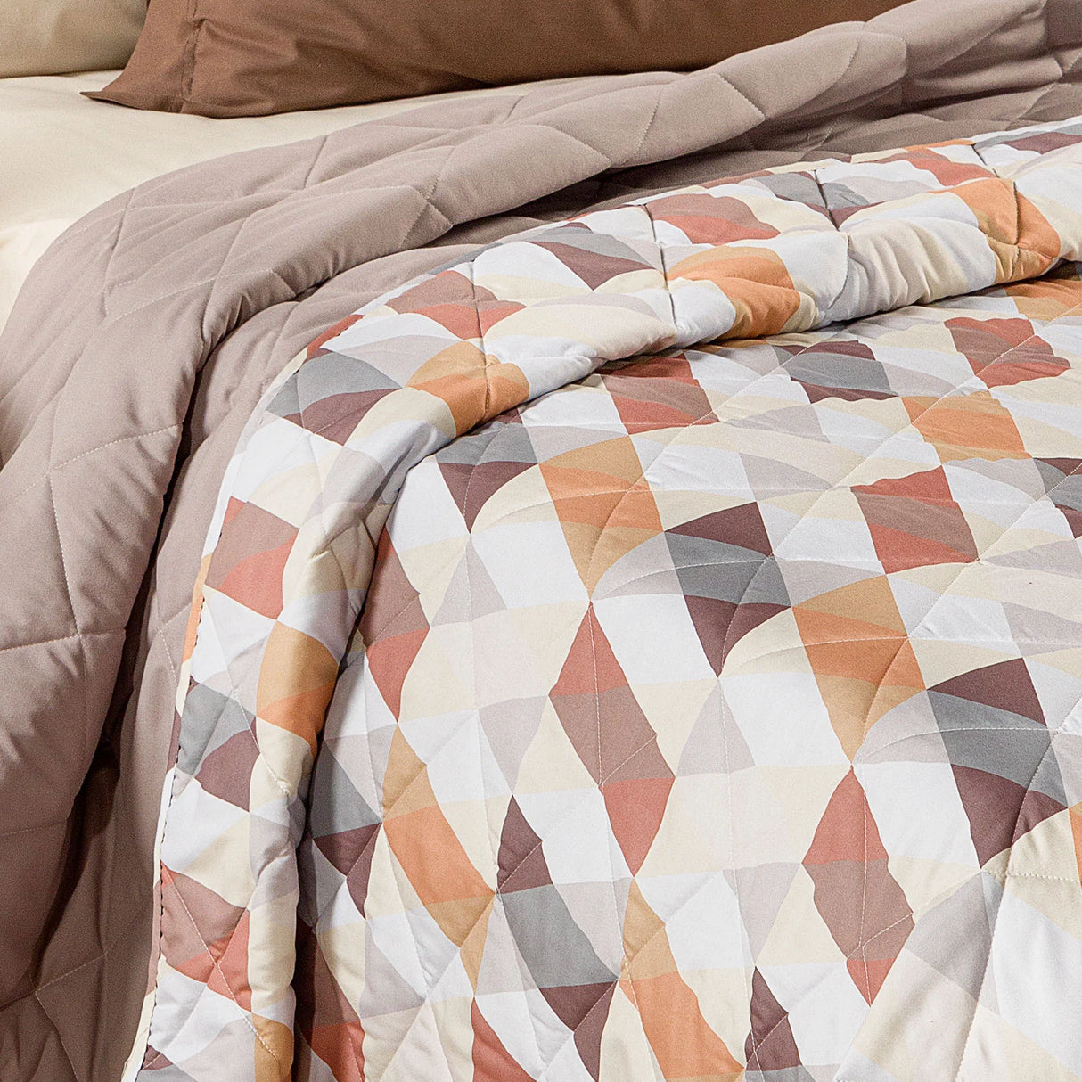 Caleffi Copriletto Trapuntato In Microfibra Still Singolo Modern 2603S40