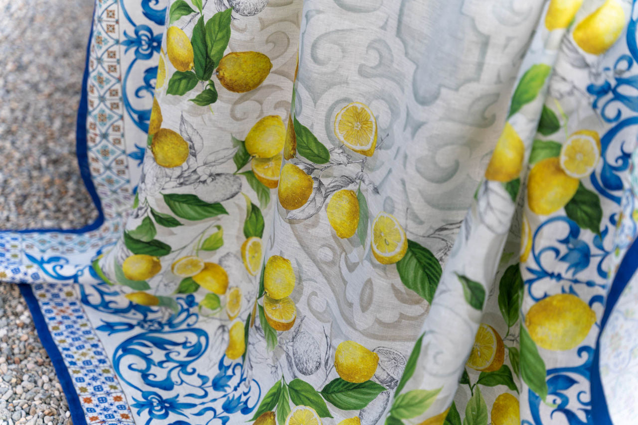 Tessitura Toscana Telerie Tovaglia da Tavola in 100% Puro lino Cetara - Varie Dimensioni