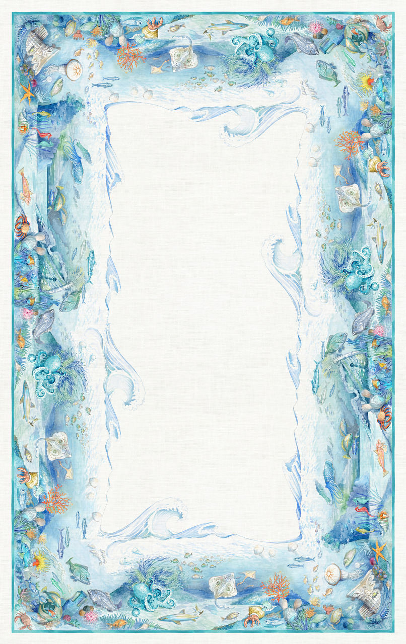 Tessitura Toscana Telerie Tovaglia e Runner in P.Lino Isuela - Varie Dimensioni