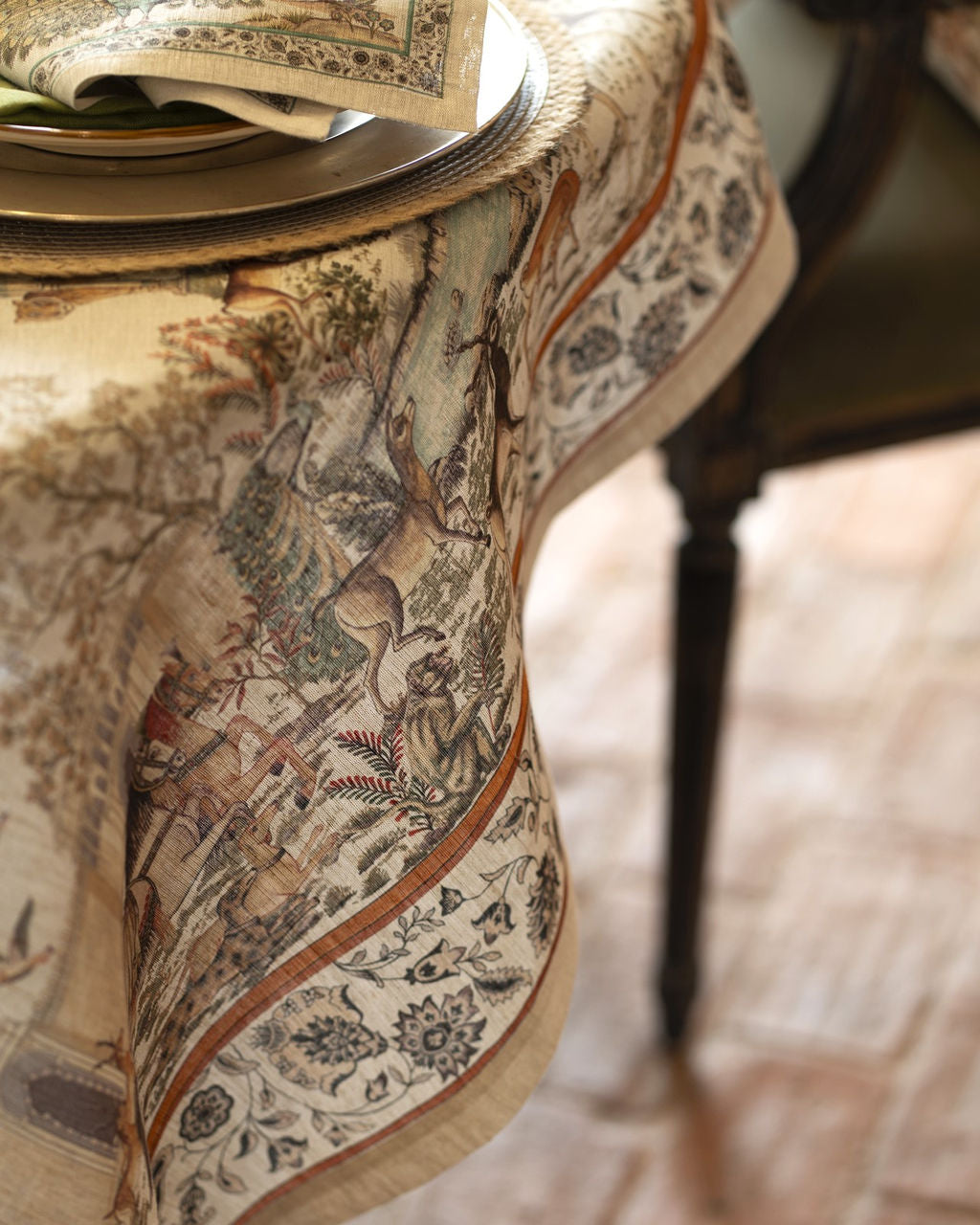 Tessitura Toscana Telerie Tovaglia e Runner in P.Lino Mudra - Varie Dimensioni