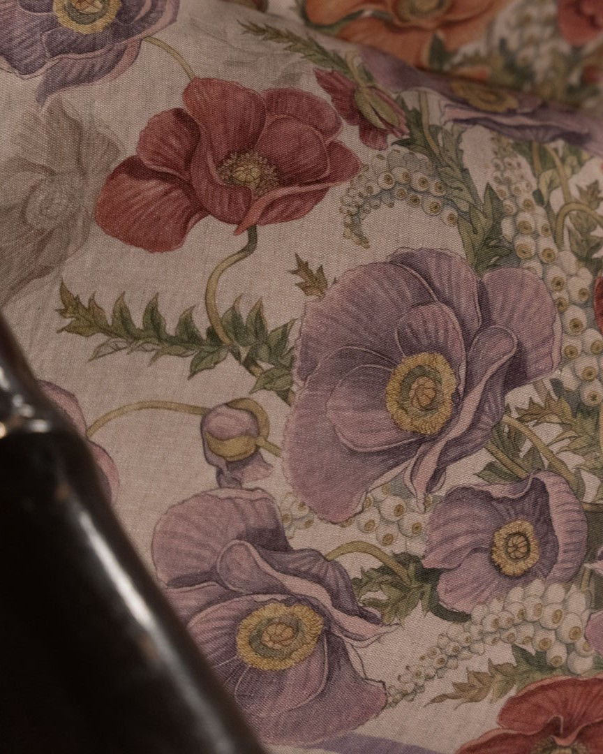 Tessitura Toscana Telerie Tovaglia da Tavola in 100% Puro lino Poppy