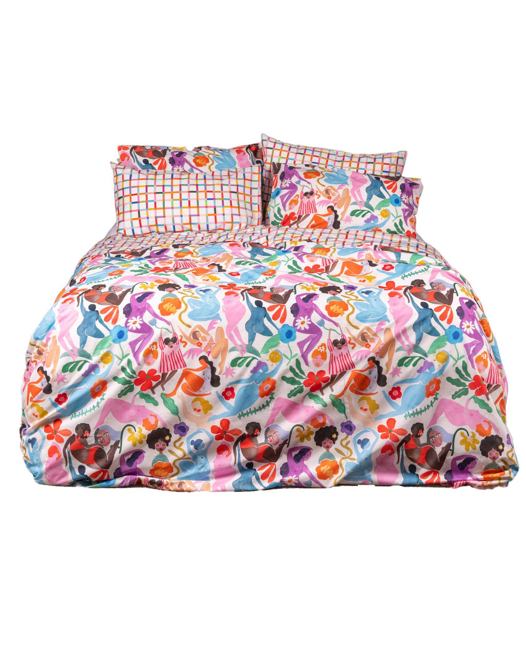 Tessitura Toscana Parure Copripiumino Mulieres - Varie Dimensioni