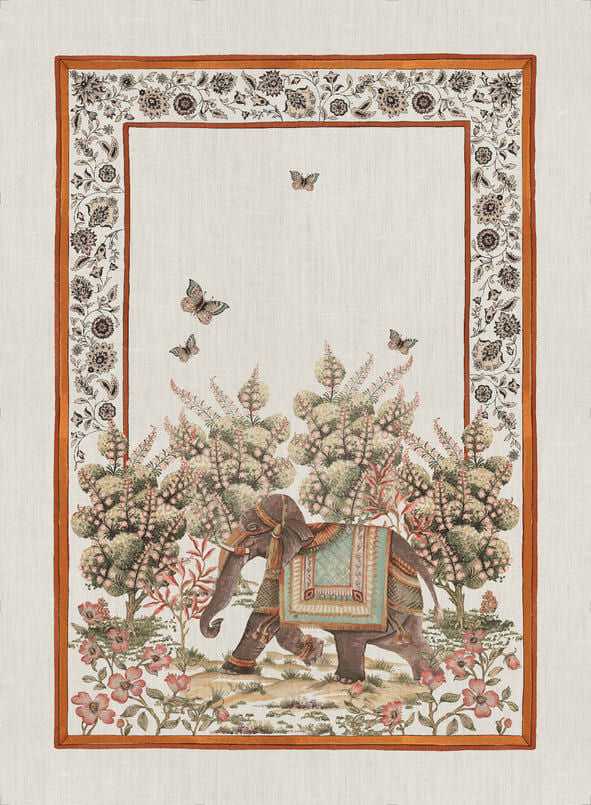 Tessitura Toscana Telerie Tovaglia e Runner in P.Lino Mudra - Varie Dimensioni