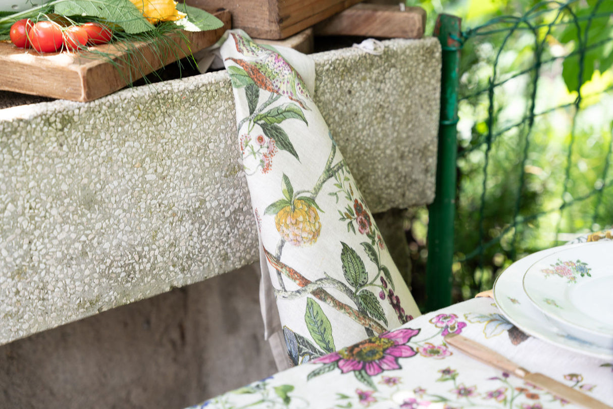 Tessitura Toscana Telerie Tovaglia e Runner in 100% Puro lino Biloba - Varie dimensioni