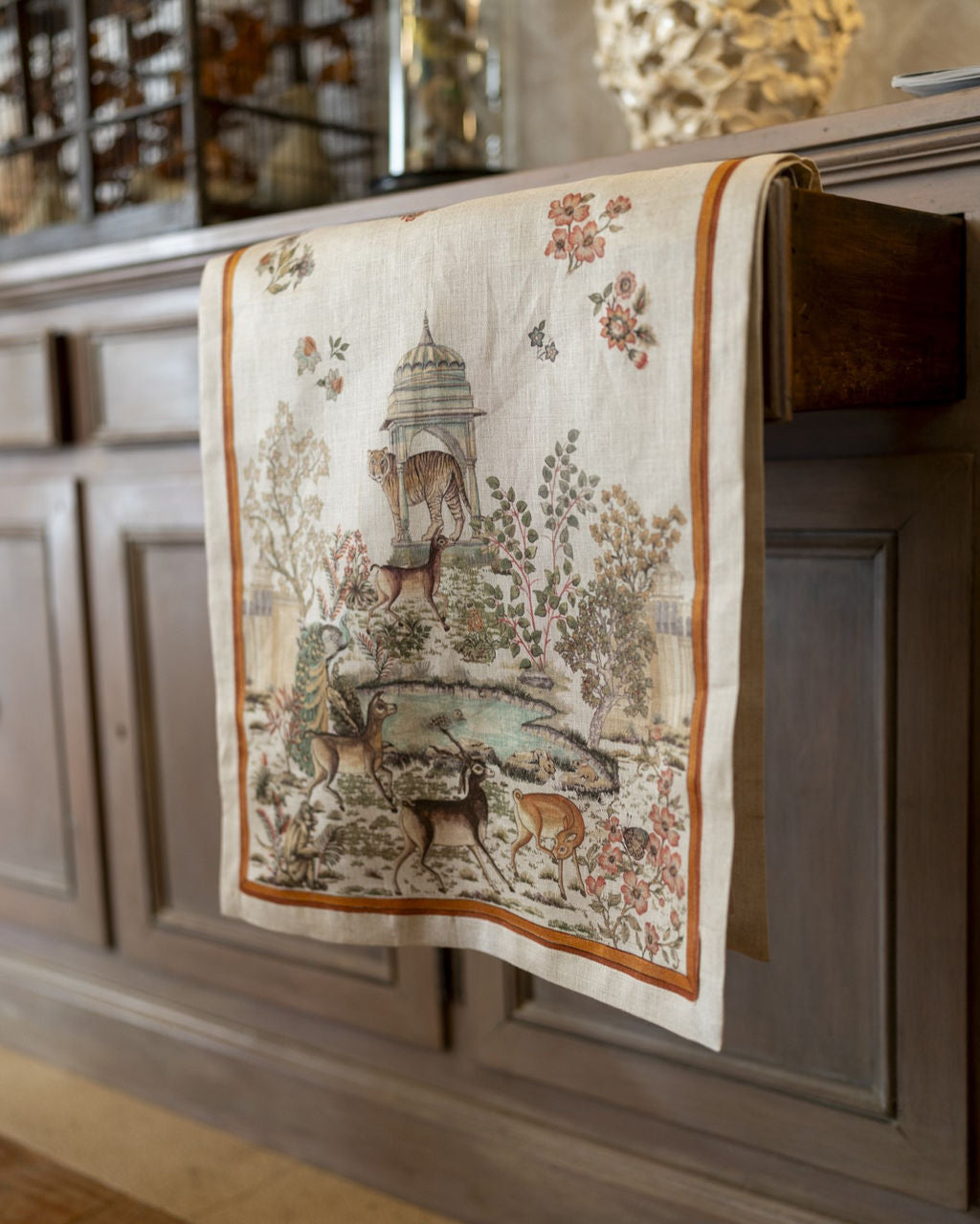 Tessitura Toscana Telerie Tovaglia e Runner in P.Lino Mudra - Varie Dimensioni